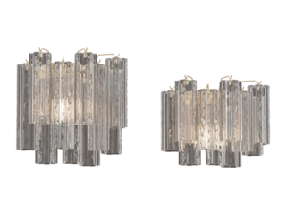 Addis 2 Light Sconce - Elegant Lighting Fixture Against Black Background