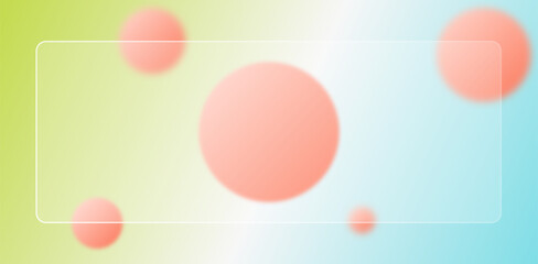 multi colour gradient background with blur circles on it