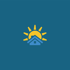 Creative Sunny Home Logotype Icon
