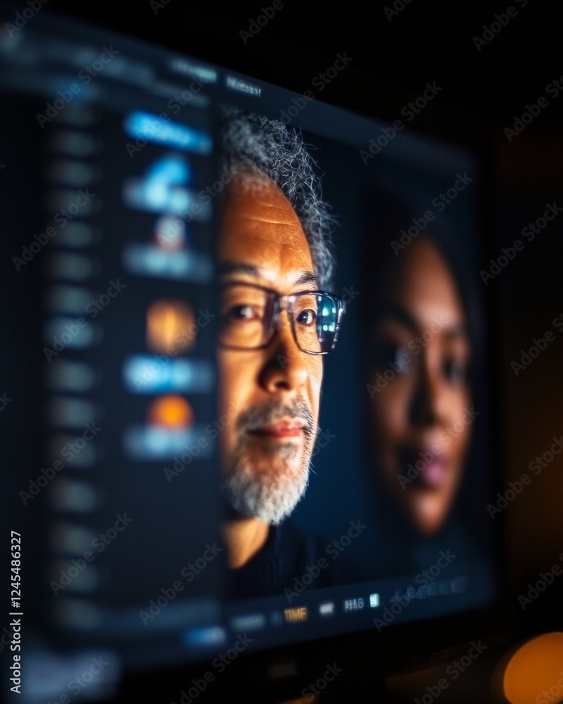 Poster dynamic remote team synergy cross-cultural video conference with live document editing for global wo