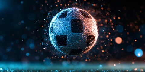 Dynamic Motion Capture of Soccer Ball Mid-Jump High-Impact Sports Graphics and Athletic Gear Promotion - Energizing Youth Engagement and Skill Development Campaigns