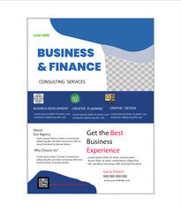 corporate and modern business flyer A4 template, abstract business flyer and creative design, editable vector template design, new digital marketing flyer set .