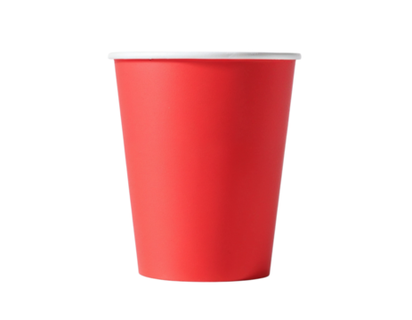 red cup isolated on white
