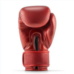 red boxing gloves isolated