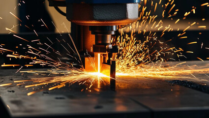 worker welding steel