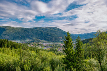 Obraz premium Førde is a municipality in Sogn og Fjordane county, Norway. It is part of Sunnfjord district. Norway.