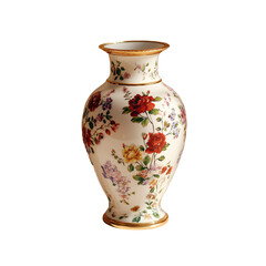 Vintage Porcelain Vase with Floral Patterns