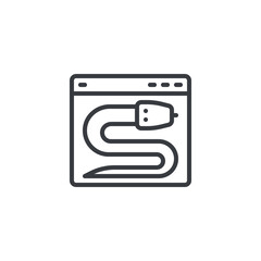 Python Code line icon