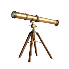 Antique Brass Telescope