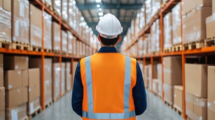 Warehouse workers managing logistics and distribution in a modern storage facility ensuring efficient inventory management transportation and delivery of goods