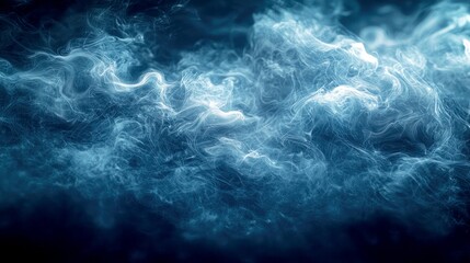 Fototapeta premium Abstract Blue Smoke: A Mesmerizing Digital Art Background