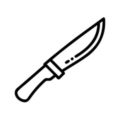 Knife Line Icon Vector Illustration
