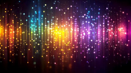 Obraz premium Vibrant Abstract Background: Colorful Glowing Lights and Dynamic Patterns. Perfect for Digital Design, Websites, and Multimedia Projects.