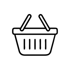 Shopping Basket Icon Vector illustration