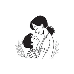 mother and son