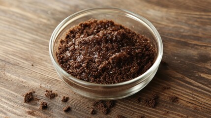 Brown scrub semi permeable skin care product essence drip irrigation scientific skin care