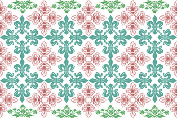 geometric folklore ornament. Tribal ethnic vector texture. Seamless striped pattern in Aztec style. Ethnic bright summer tile pattern 