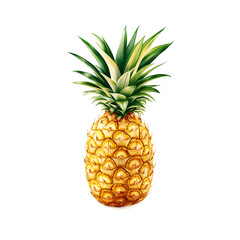 Fototapeta premium Pineapple with Sharp Leaves