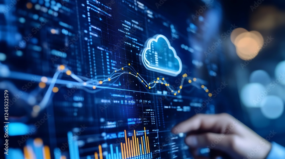Poster data visualization in the cloud with graphs and analytics