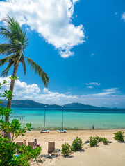 Naklejka premium Catseye beach on Hamilton Island in the Whitsundays