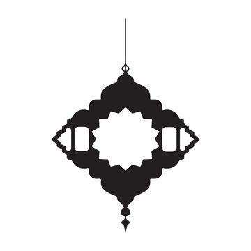 recommend clip art: Islamic lantern vector silhouette design for Ramadan Kareem. Islamic lantern vector art on white background.