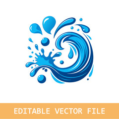  water or oil drop symbol. water drop and splash sign. splash water drop, vector illustration