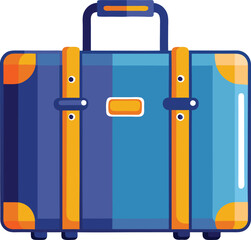 Cute Summer icon On A Trasparent Base - Suitcase