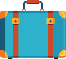 Cute Summer icon On A Trasparent Base - Suitcase