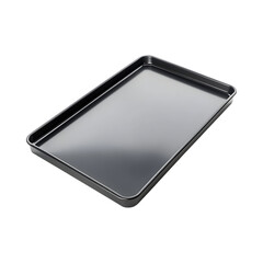 Sleek Rectangular Non-Stick Baking Sheet Isolated on Transparent Background