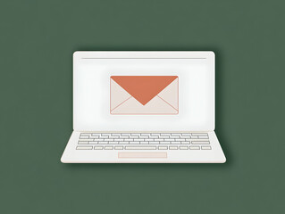 Laptop Email Illustration