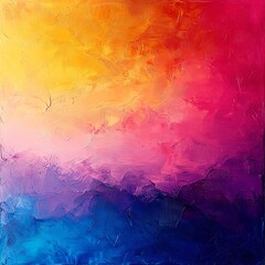 Naklejka premium Abstract Colorful Palette Knife Painting Texture
