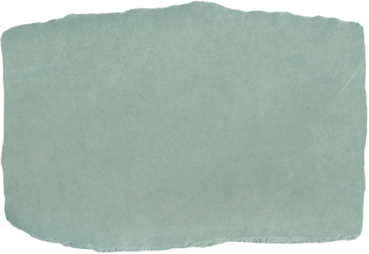 Aged torn edges blue paper scrap. For scrapbooking, collage, DIY projects.