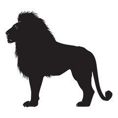 The King of the Jungle – Minimalist Lion Vector Art
