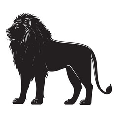 Wildlife Art: Bold & Striking Lion Vector for Designers