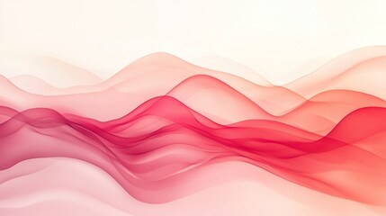 Fototapeta premium Soft Red Gradient Abstract Background with Gentle Blending Effects