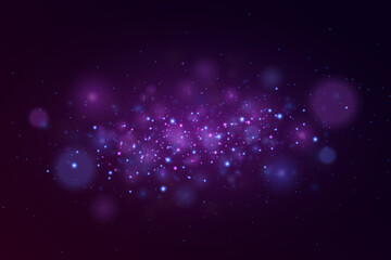 Obraz premium Magic light particles of light. Sparkling magical dust particles.