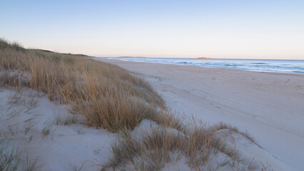 Pastel sunset at the beach
