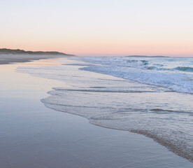 Pastel sunset at the beach
