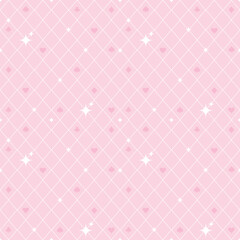 Seamless pattern with cards icon on a pink background