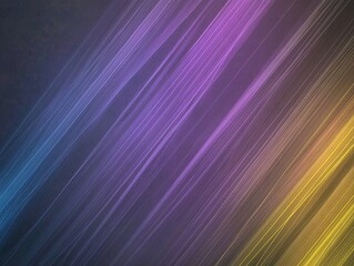 A colorful abstract background featuring diagonal streaks of purple, blue, and yellow against a dark backdrop.