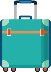 Cute Summer icon On A Trasparent Base - Suitcase