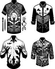 casual shirts, casual shirts set, casual shirts silhouette