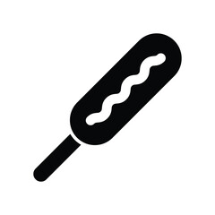 corn dog icon vector design template simple and clean