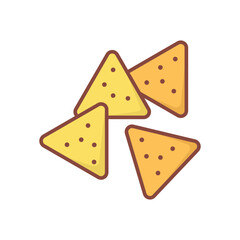 nachos icon vector design template simple and clean