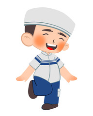 Muslim Children Illustration