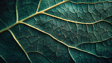 Marco Dark green leaf closeup texture background wallpaper
