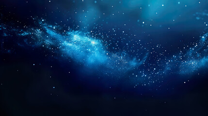 Obraz premium Dark blue abstract galaxy background stars space galaxy
