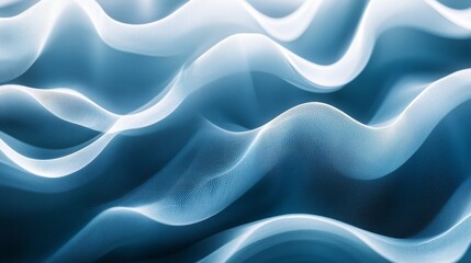 Obraz premium layered ocean waves abstract, seamless ripple pattern, gradient blue tones, minimalist wave design, smooth flowing curves, modern vector art, clean geometric shapes, tranquil composition