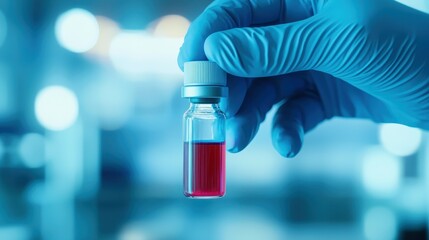 Scientific experiment on cholesterol insights from a crimson vial in a clinical lab