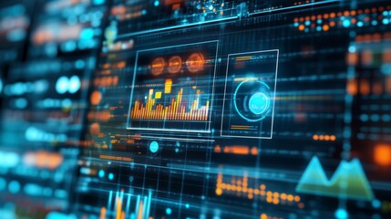 Fototapeta premium marketing funnel and data analytics used by a team of sales consultant to analyze leads generation, conversion rate, and sales performance of e commerce. multi channel advertising, customer journey.